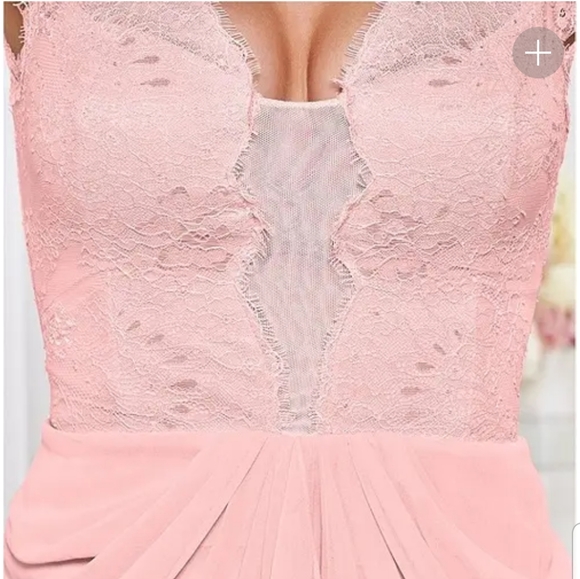 LACE DETAIL LONG DRESS - Picture 6 of 8